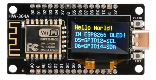 NodeMCU ESP8266 Dev Board with OLED